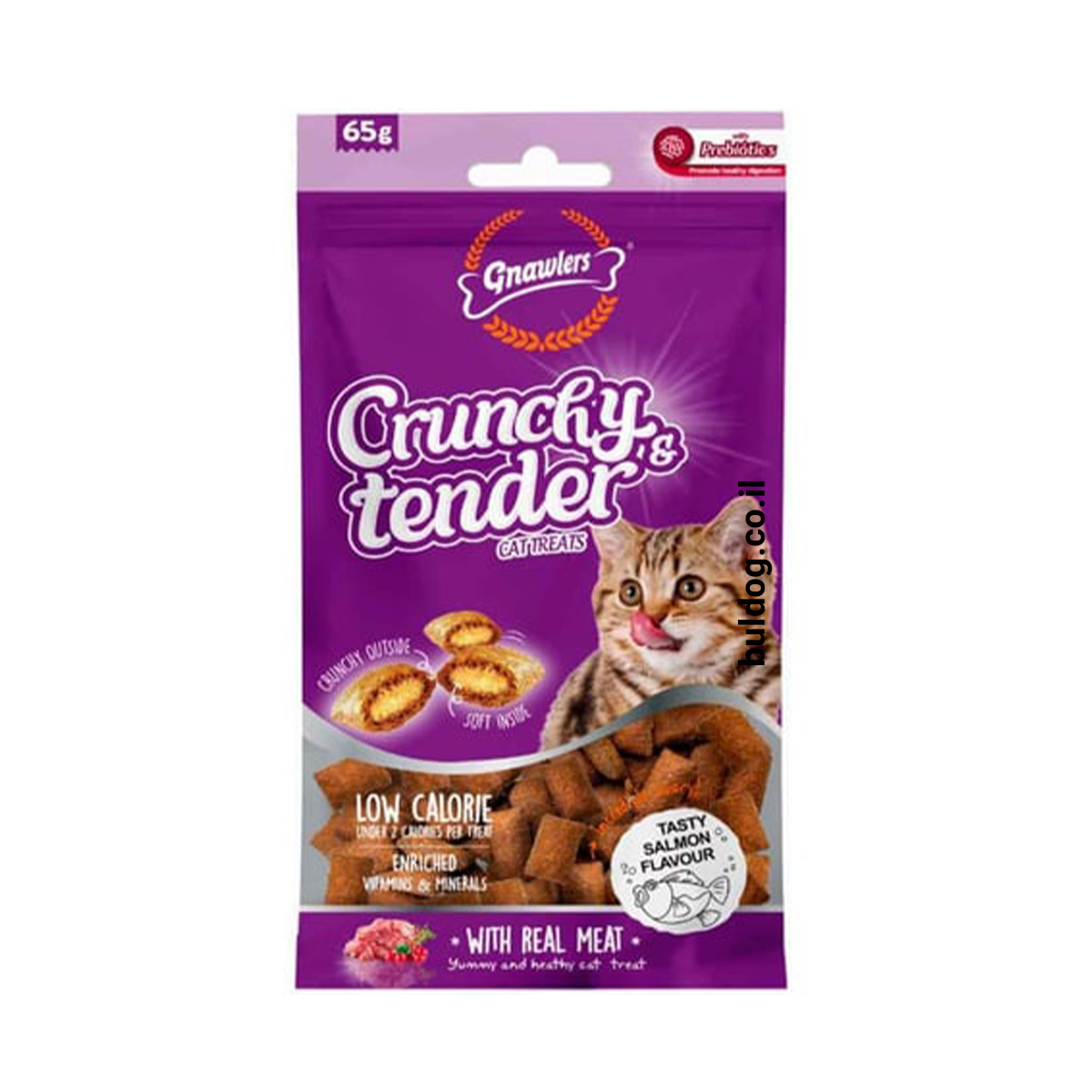 קרנצ'י טנדר חטיף כריות סלמון 65 גרם