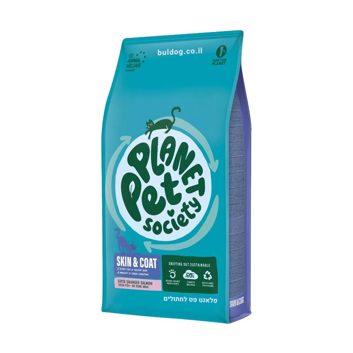 מזון לחתולים פלאנט פט סקין אנד קאוט לתמיכה בעור ופרווה