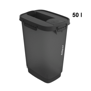 דלי אחסון קודי שחור 50 ליטר