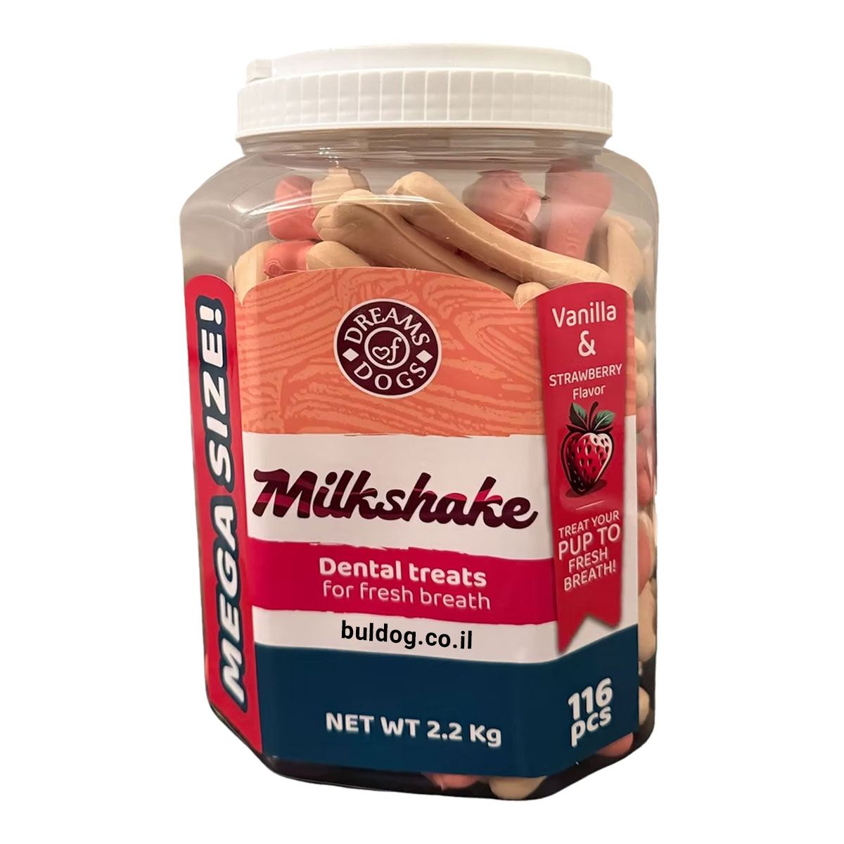 דנטלי מילקשייק וניל תות