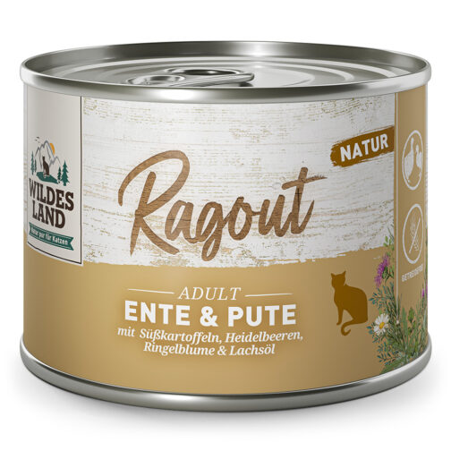 ווילדס לנד Ragout ברווז והודו עם בטטה לחתול 180 גרם