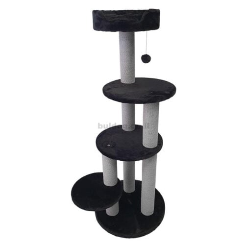 מתקן גירוד לחתול PetEX PS190 שחור בגובה 129 סמ
