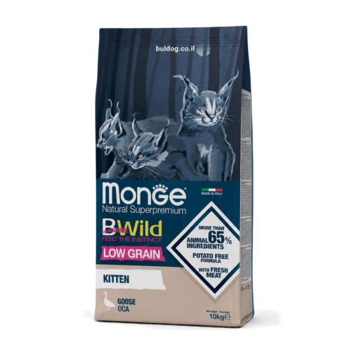 מונג bwild חתול גור אווז מופחת דגנים 10 קג תמונת מוצר 2026